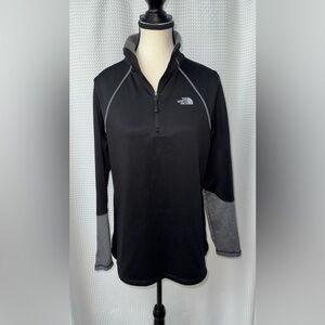 The North Face black 1/4 zip size Large